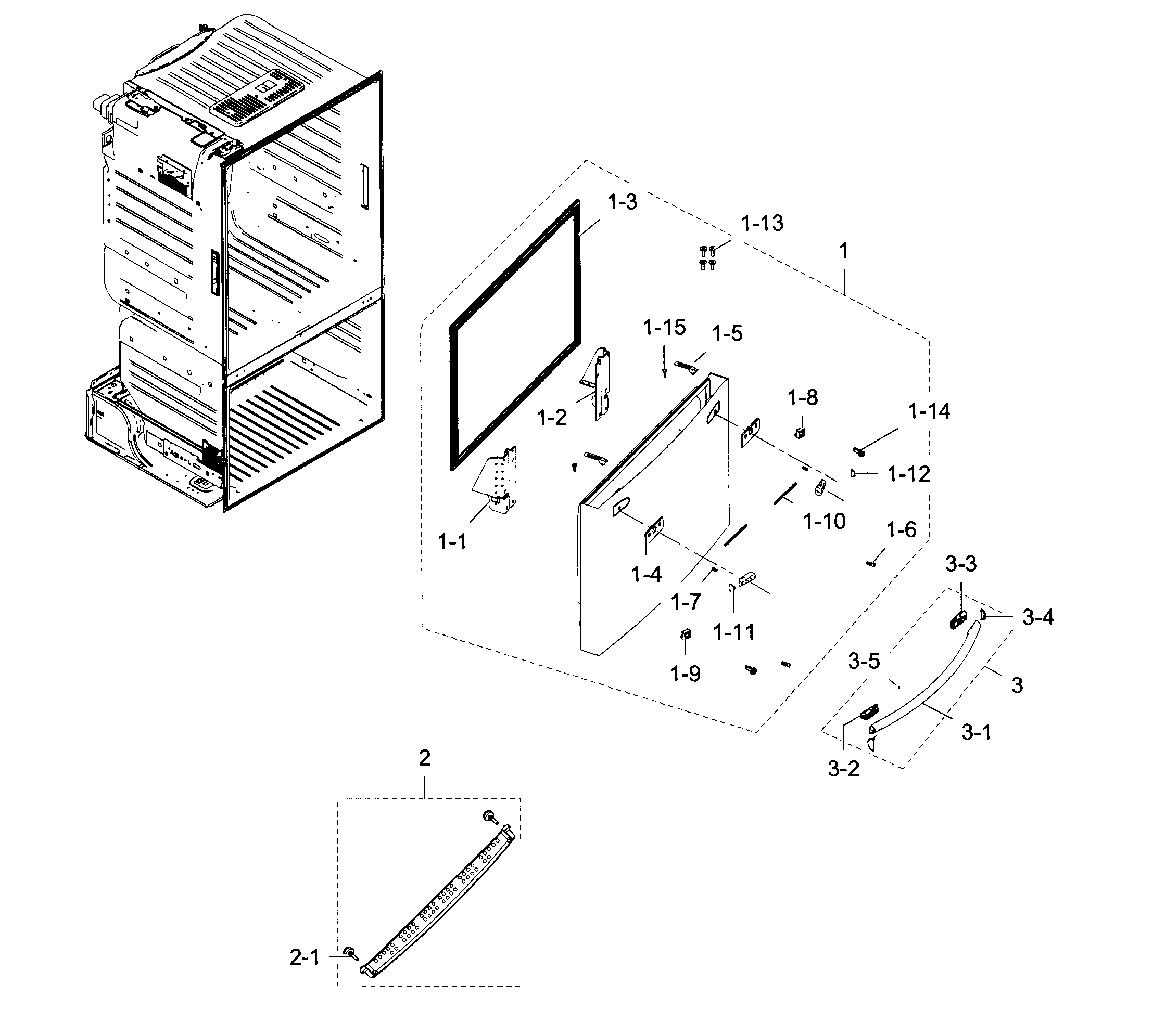 Freezer door