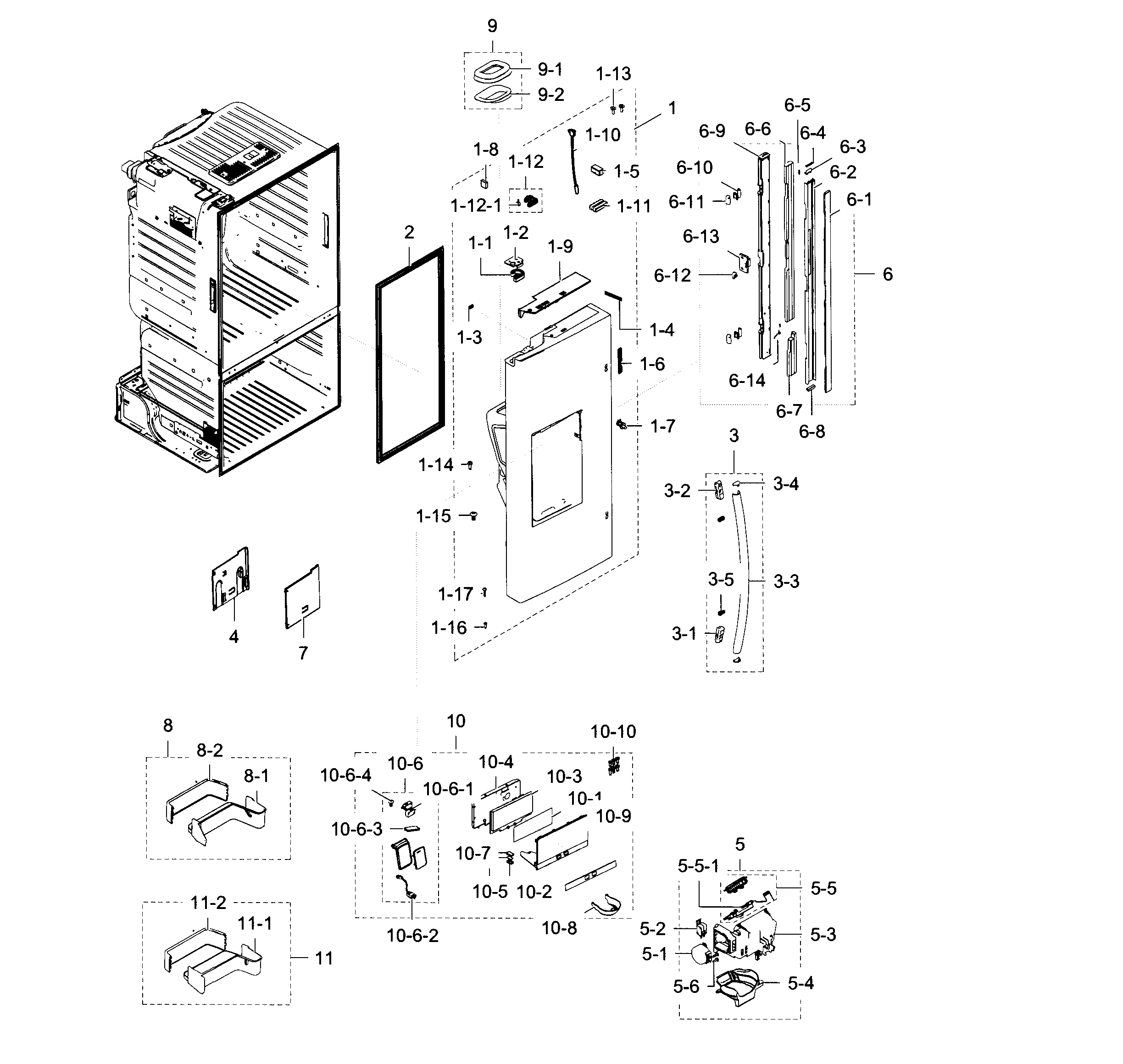 Fridge door l