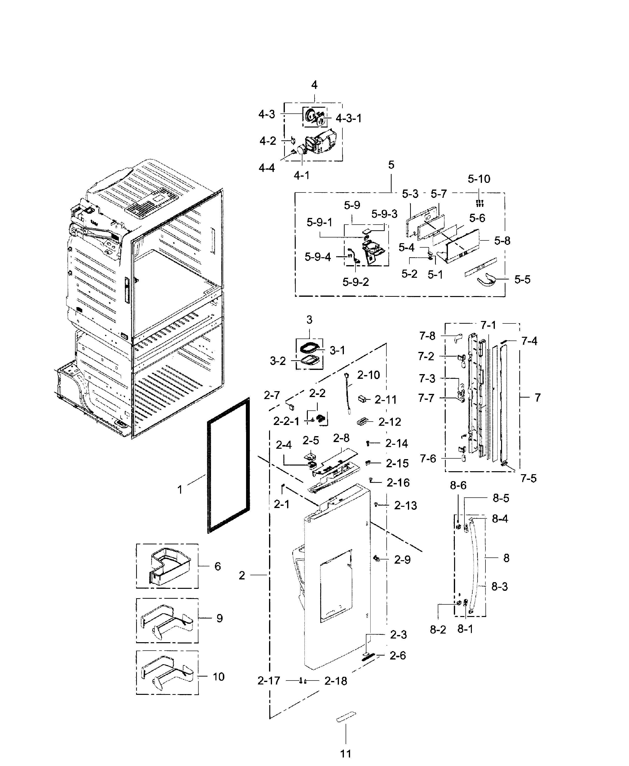 Fridge door l