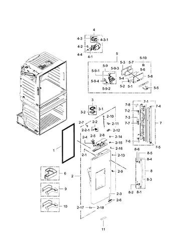 Fridge door l