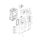 Samsung RF28HMEDBSR/AA-10 fridge door l diagram