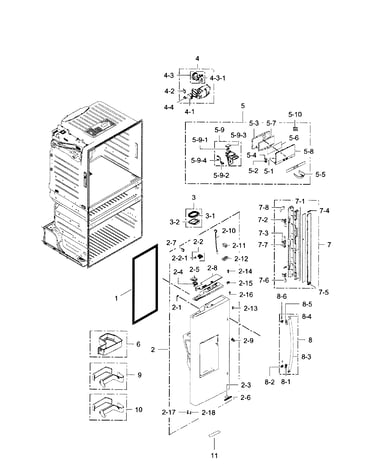 Fridge door l