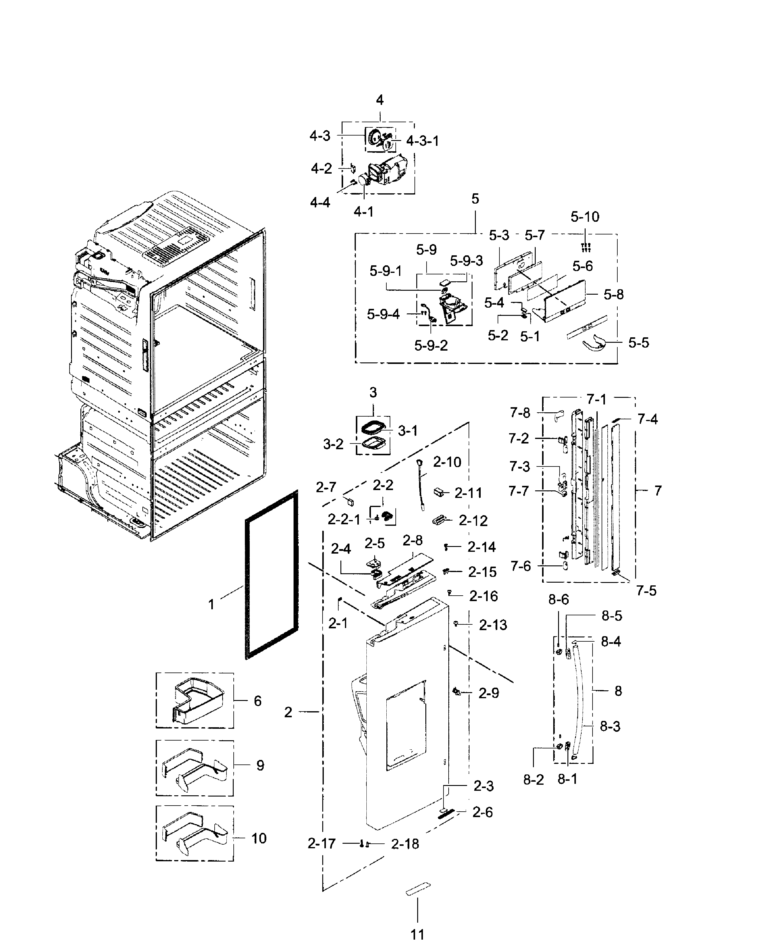 Fridge door l