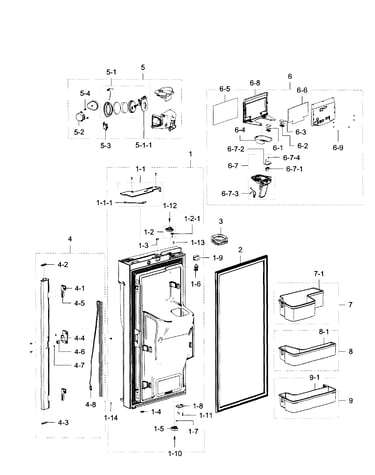 Fridge door l