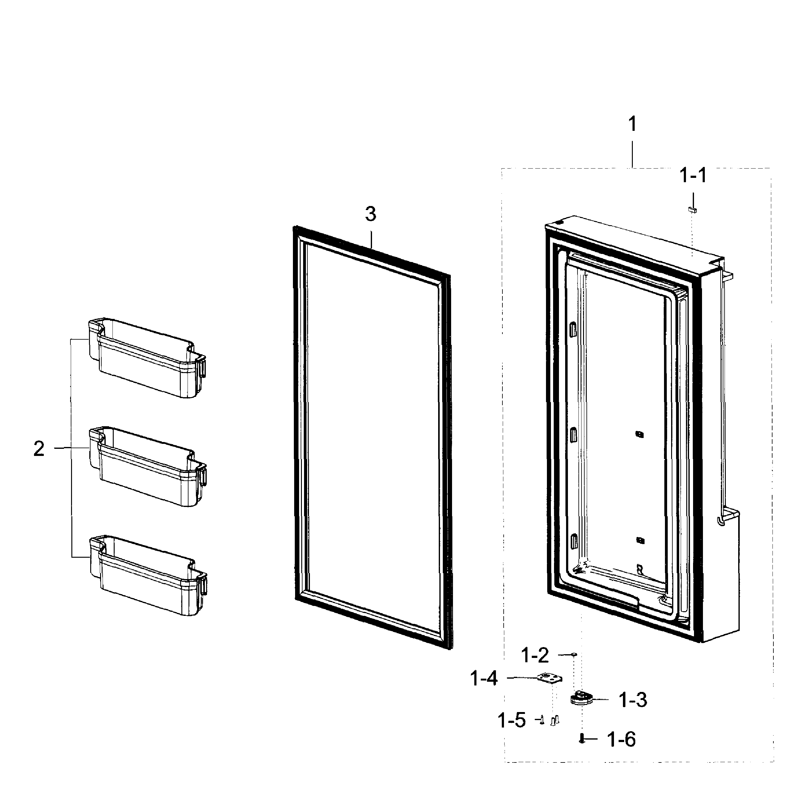 Freezer door r