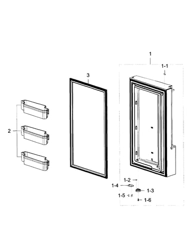 Freezer door r