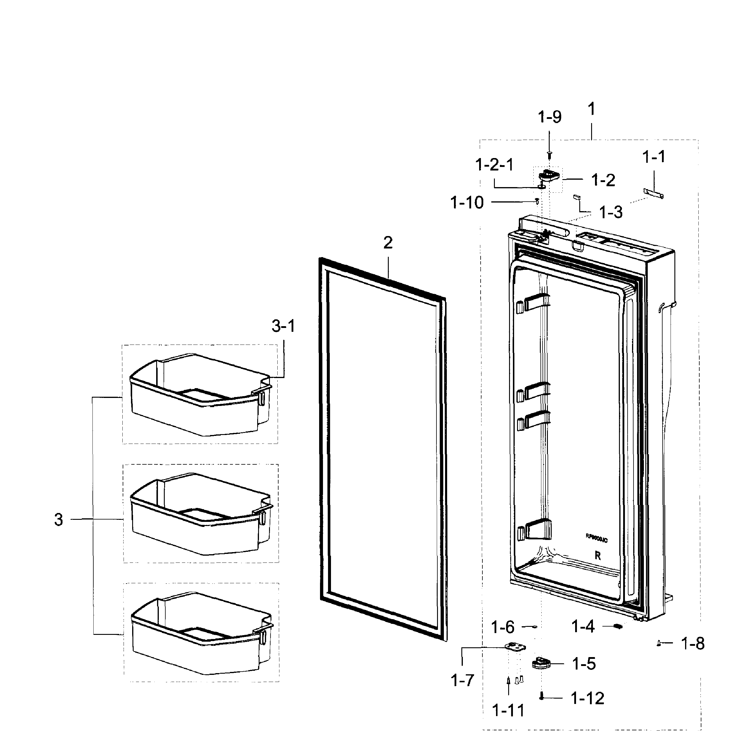 Fridge door r