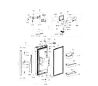 Samsung RF23J9011SR/AA-04 fridge door l diagram
