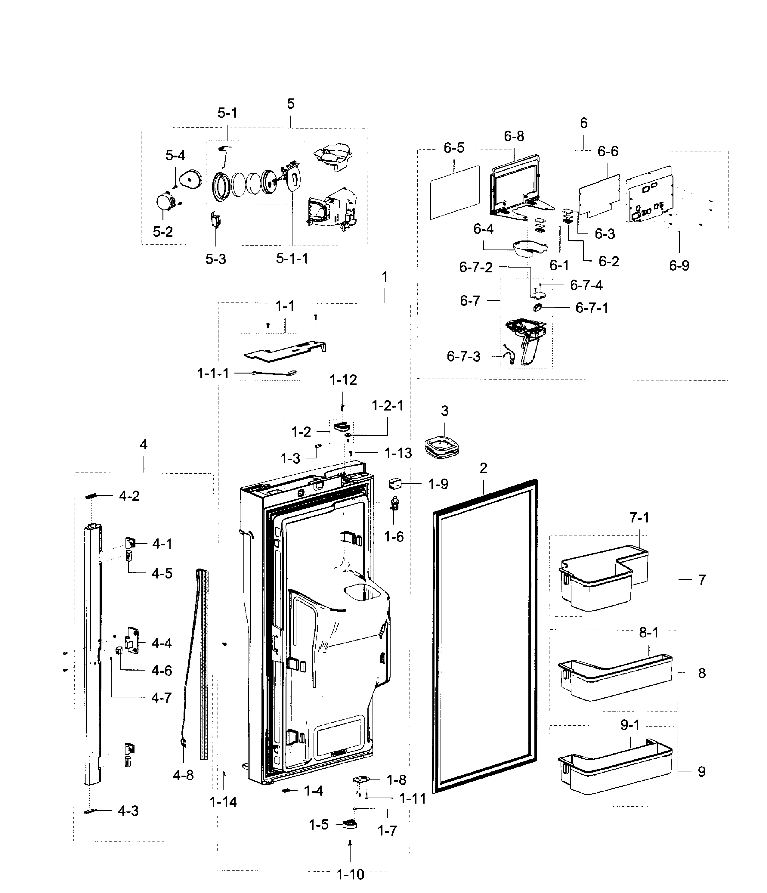 Fridge door l