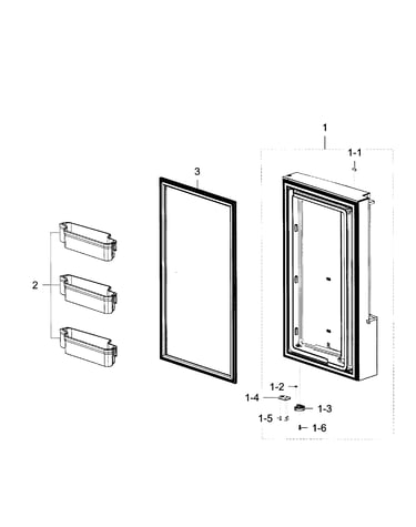 Freezer door r