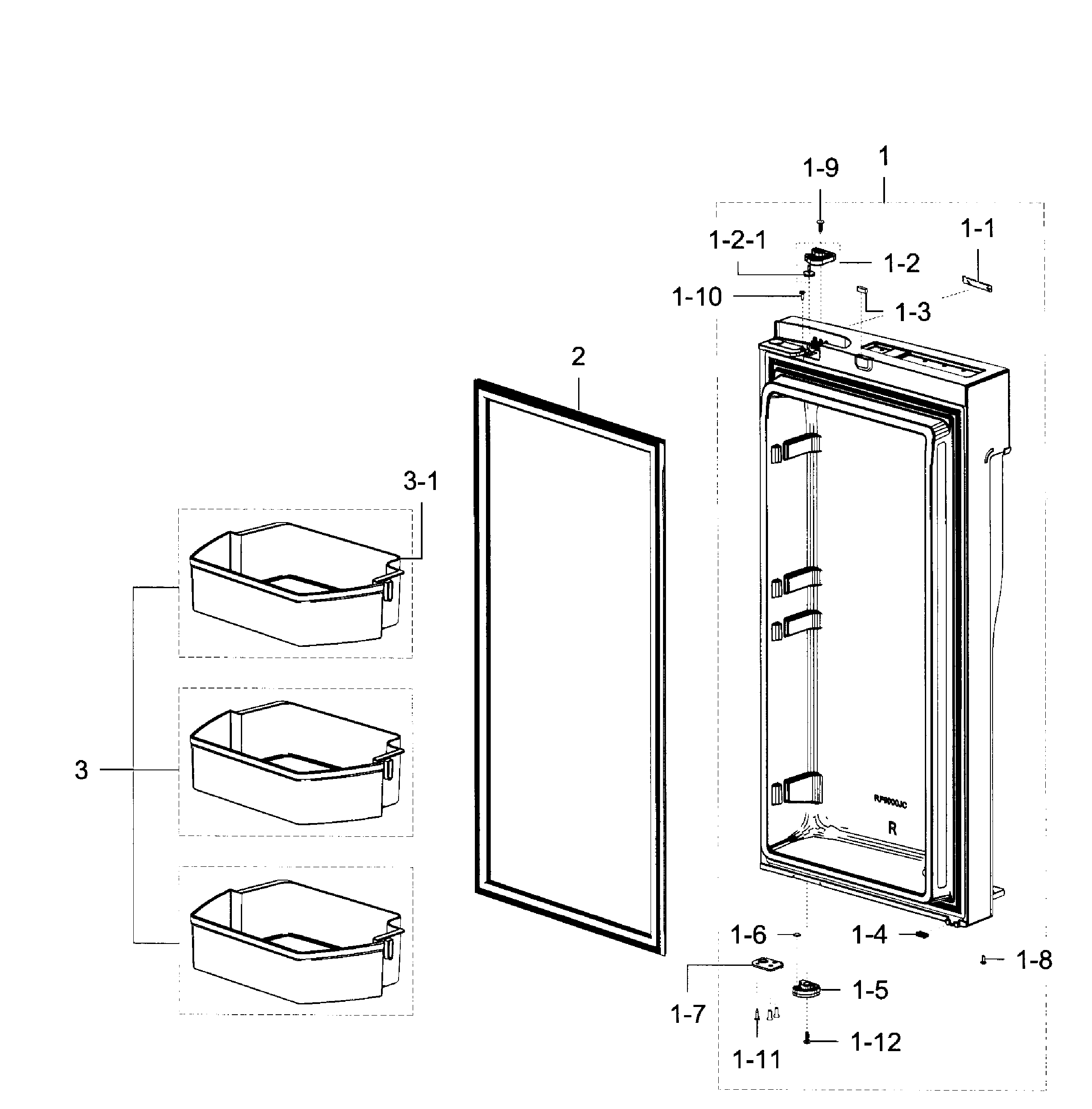 Fridge door r