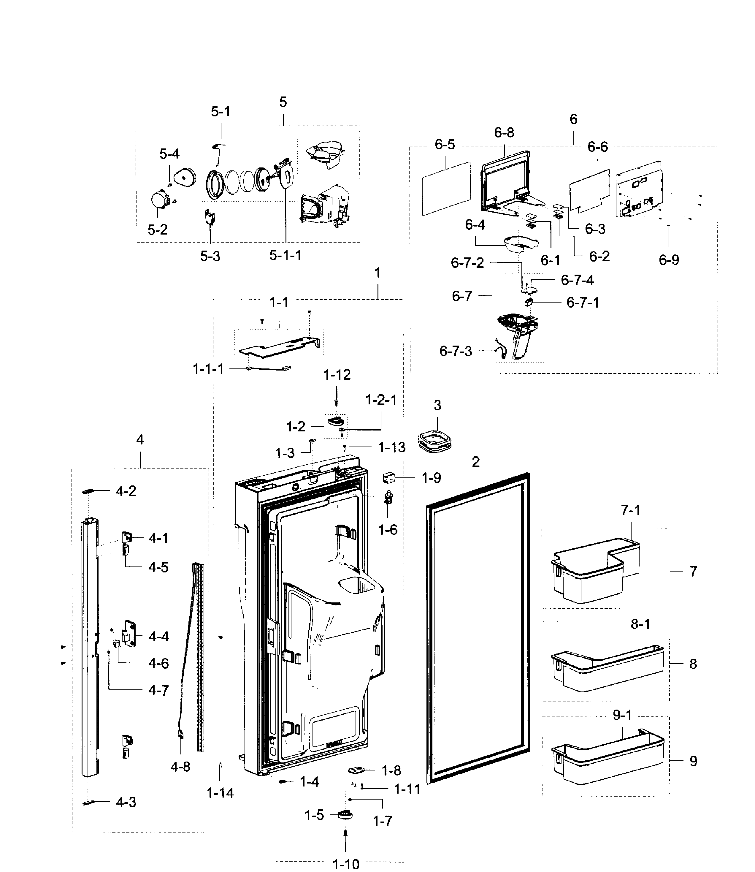 Fridge door l