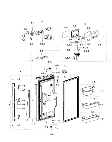Fridge door l