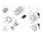 Samsung DV50K7500GV/A3-00 drum diagram