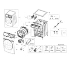 Samsung DV50K7500EW/A3-00 main asy diagram