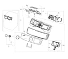 Samsung DV50K7500EW/A3-00 control panel diagram