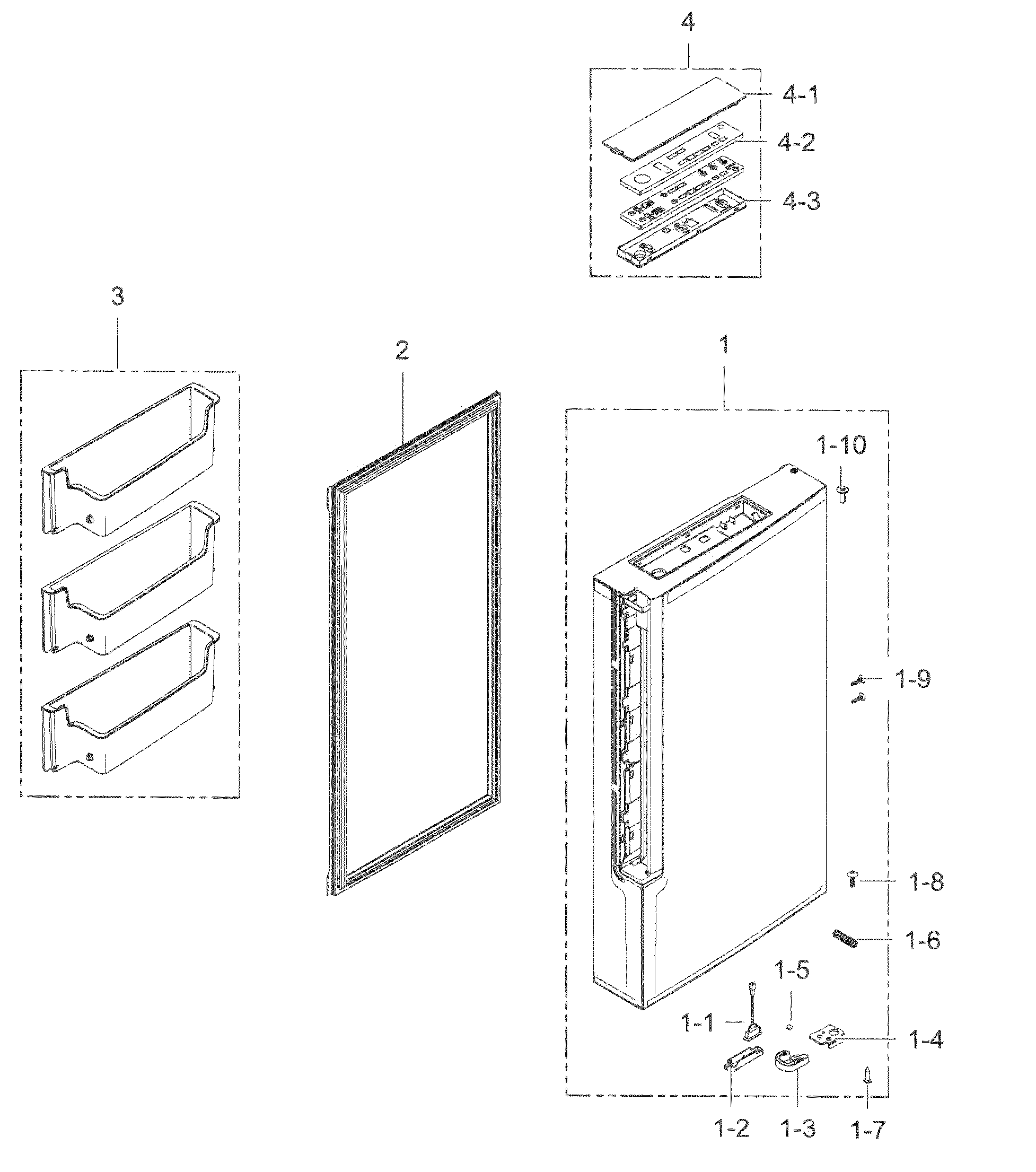 Freezer door r