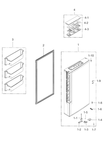 Freezer door r