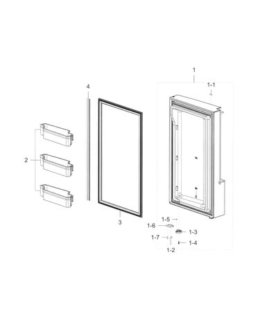 Freezer door r