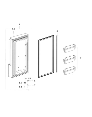 Freezer door l