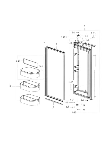 Fridge door r