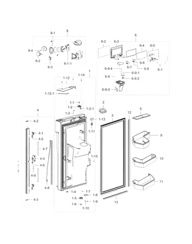 Fridge door l