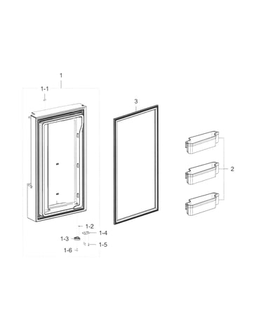 Freezer door l