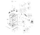 Samsung RF263BEAEBC/AA-02 cabinet diagram