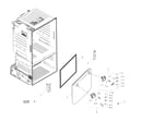 Samsung RF263BEAEBC/AA-02 freezer door diagram