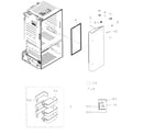 Samsung RF263BEAEBC/AA-02 fridge door l diagram