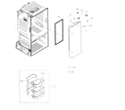 Samsung RF263BEAEBC/AA-03 fridge door r diagram