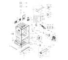 Samsung RF263BEAESG/AA-00 cabinet diagram