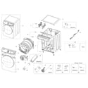Samsung DV45K6500EV/A3-00 main asy diagram