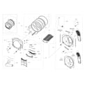 Samsung DV45K6500EV/A3-00 drum diagram