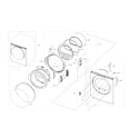 Samsung DV22K6800EW/A1-00 front diagram