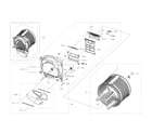 Samsung DV22K6800EW/A1-00 drum diagram