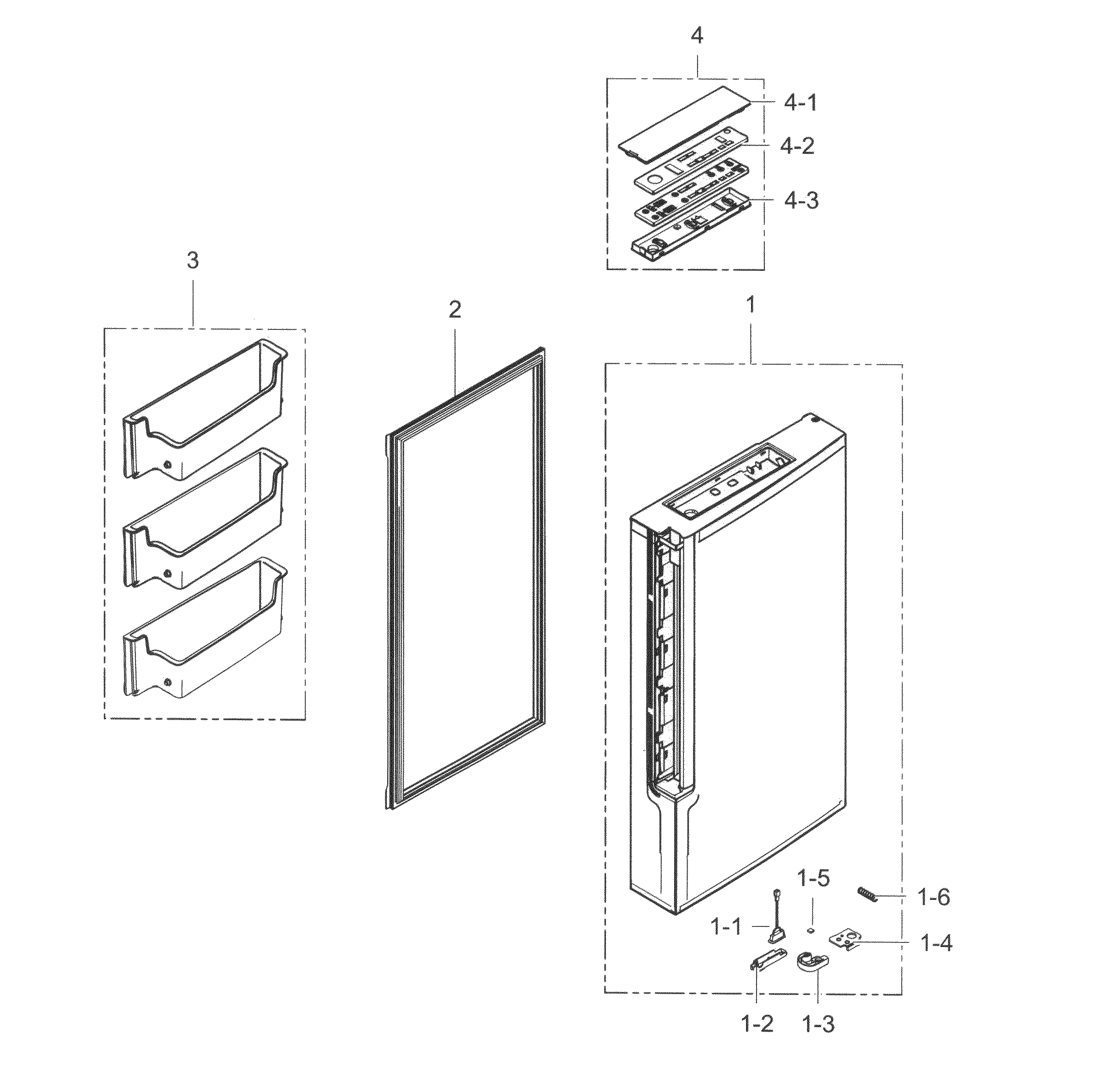 Freezer door r