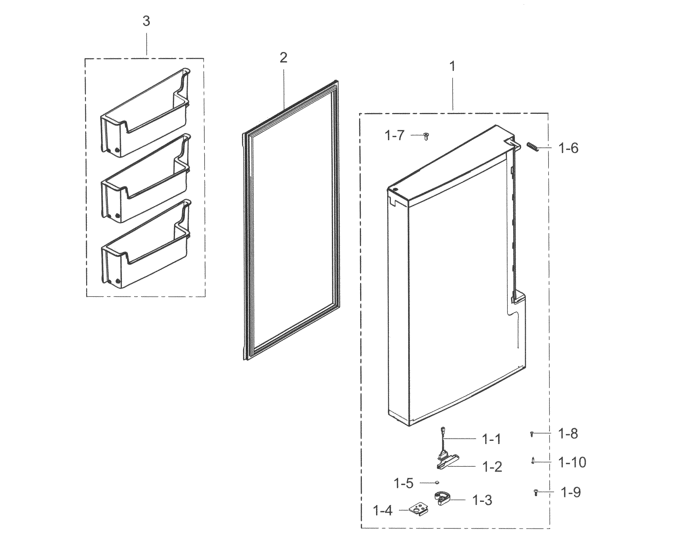 Freezer door r