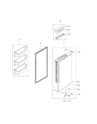 Freezer door r