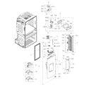 Samsung RF28HMELBSR/AA-01 fridge door l diagram