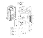 Samsung RF28HMELBSR/AA-02 fridge door l diagram