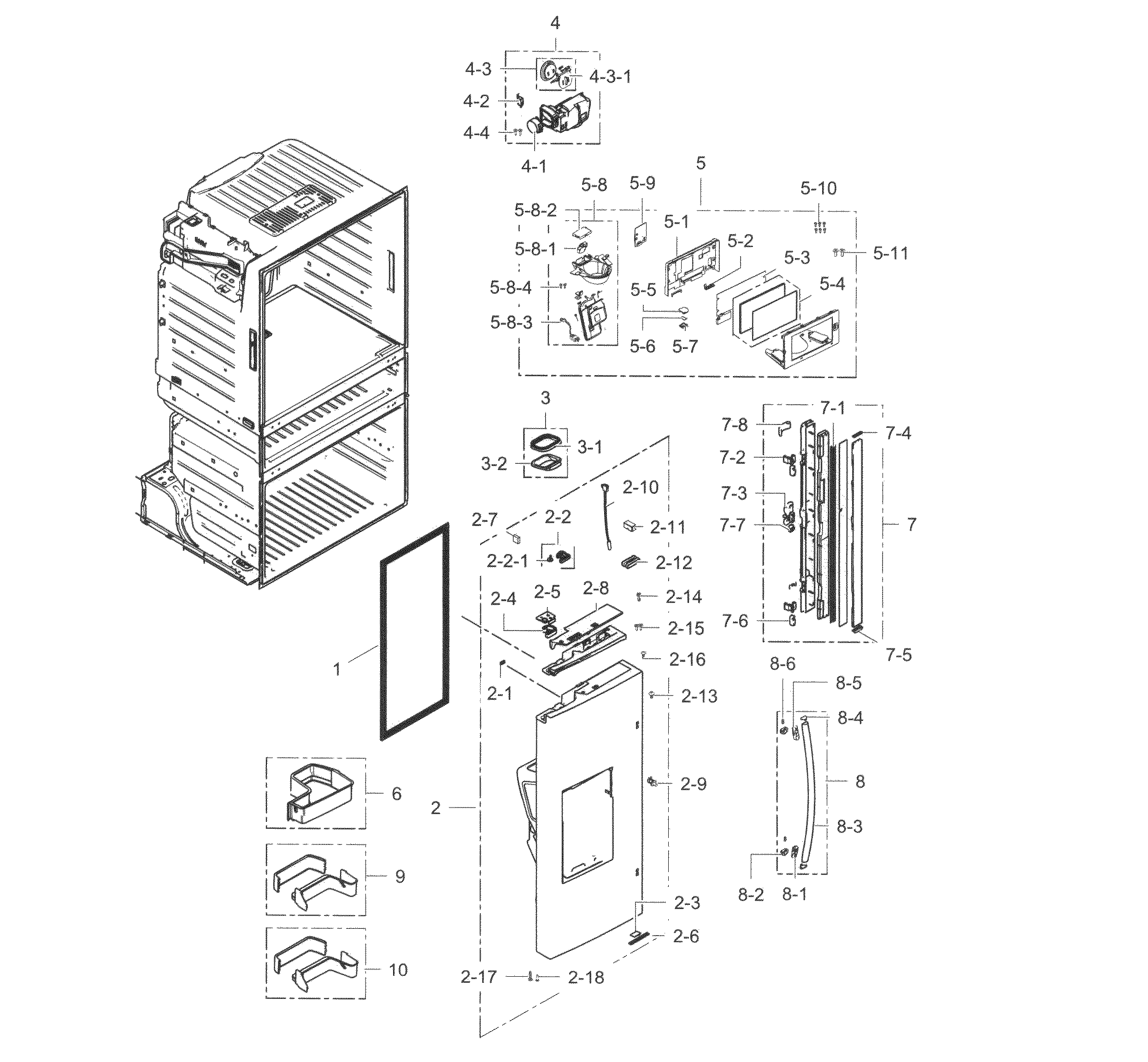Fridge door l