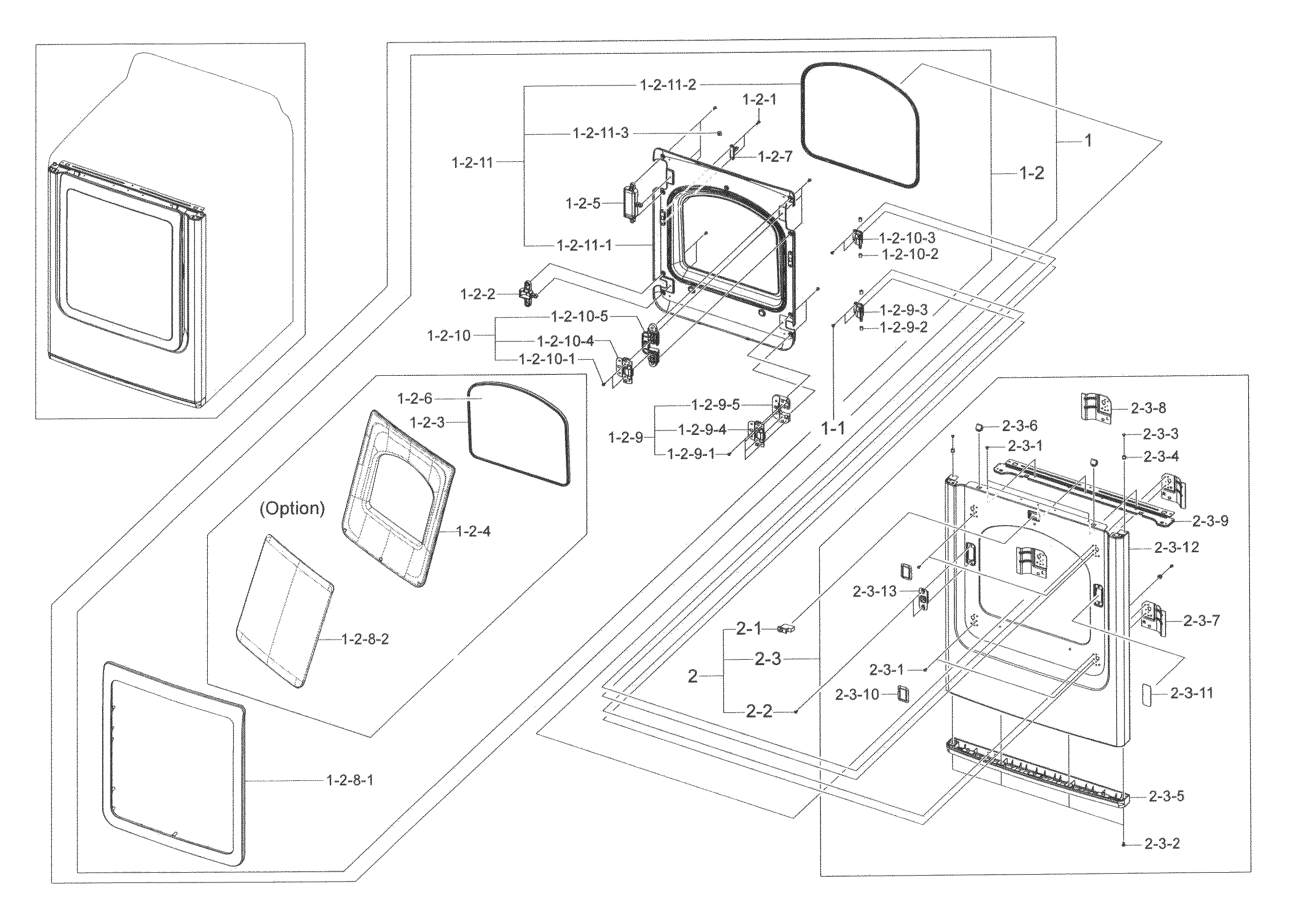 Frame front & door