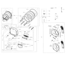 Samsung DV45K7600EW/A3-00 drum diagram