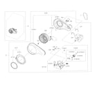 Samsung DV45K7600EW/A3-00 motor duct diagram