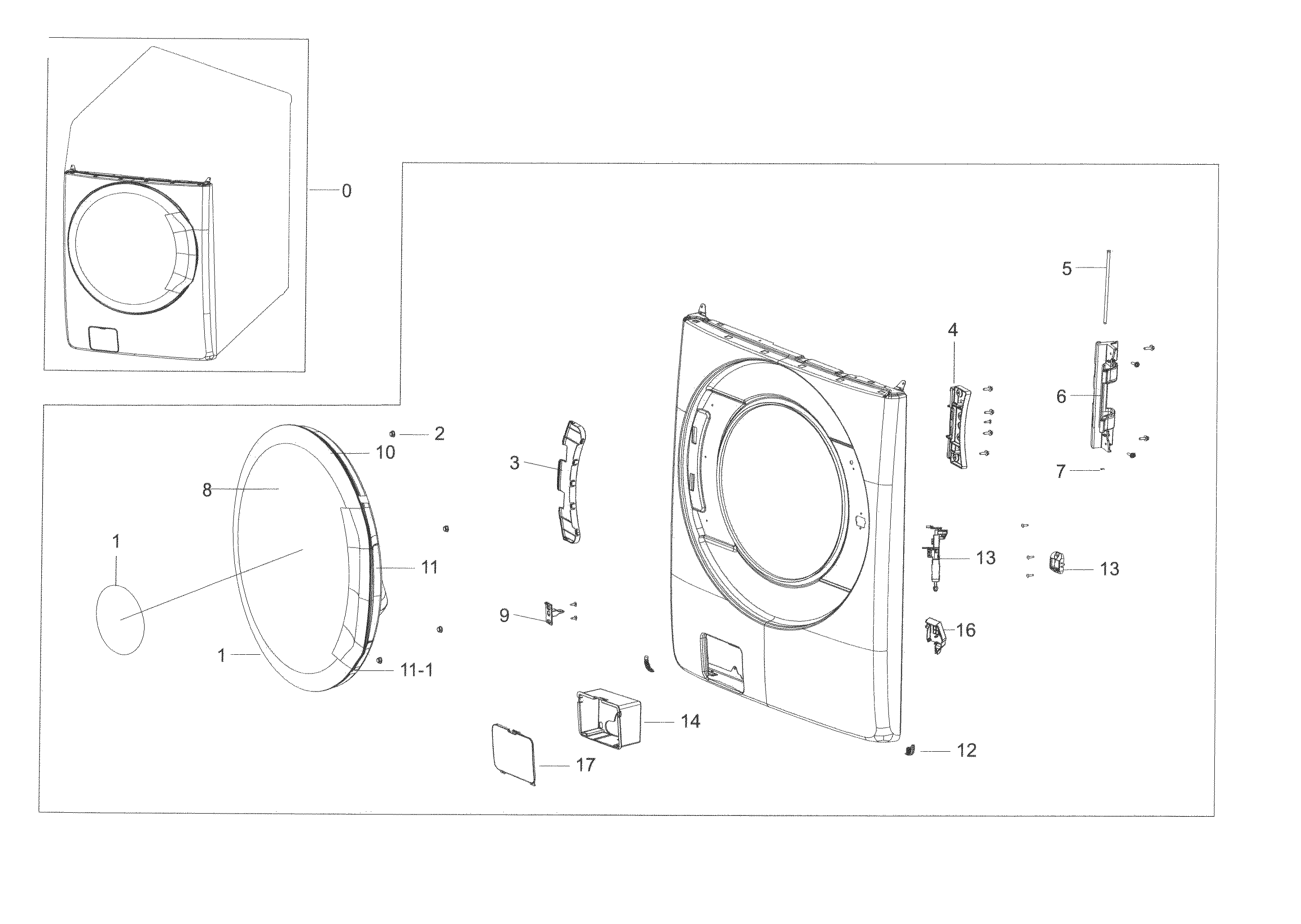 FRAME FRONT & DOOR