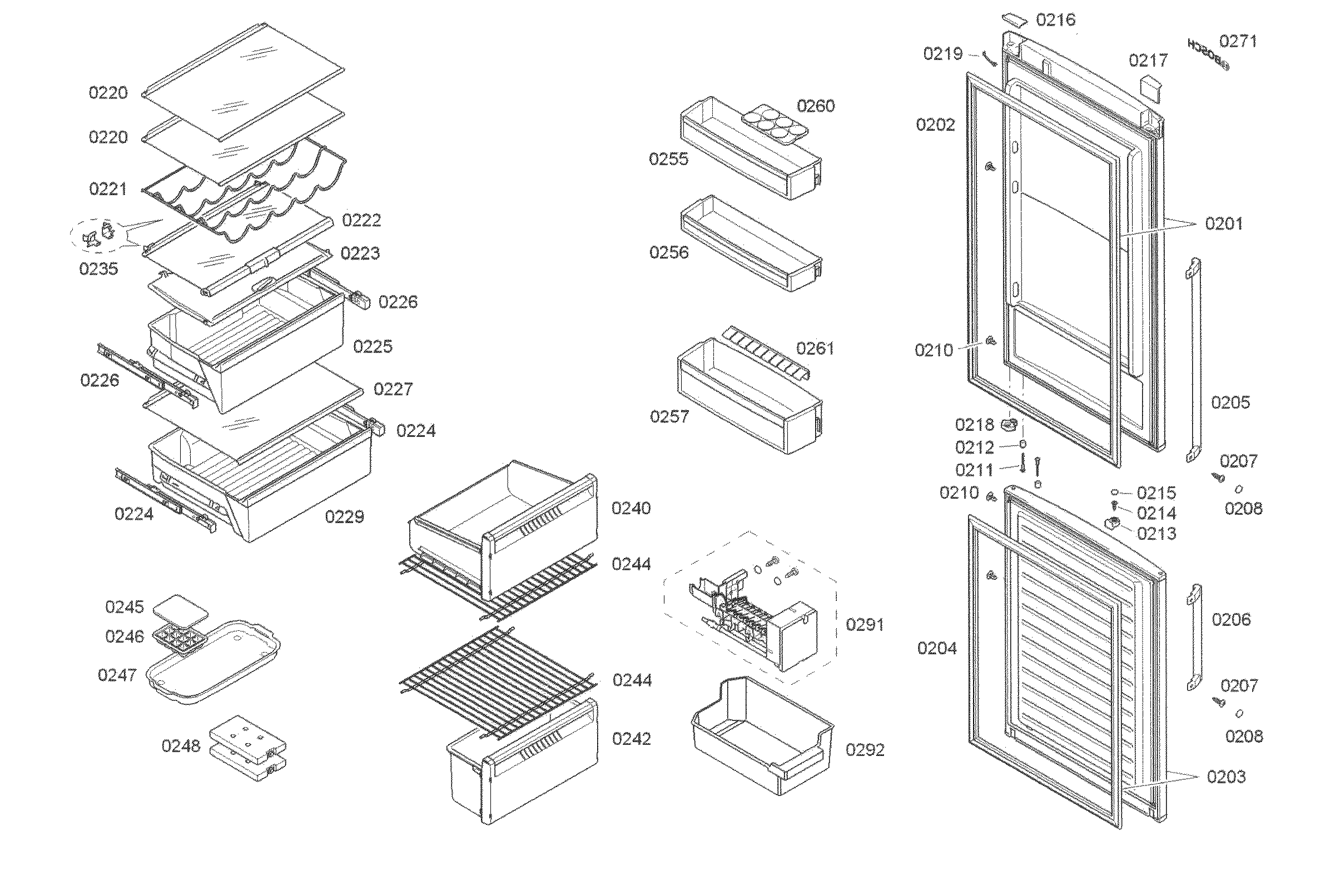 DOOR & DRAWER ASY