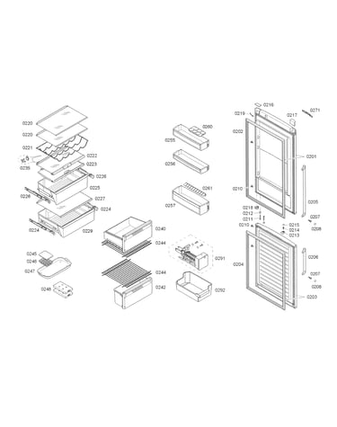Door & drawer asy