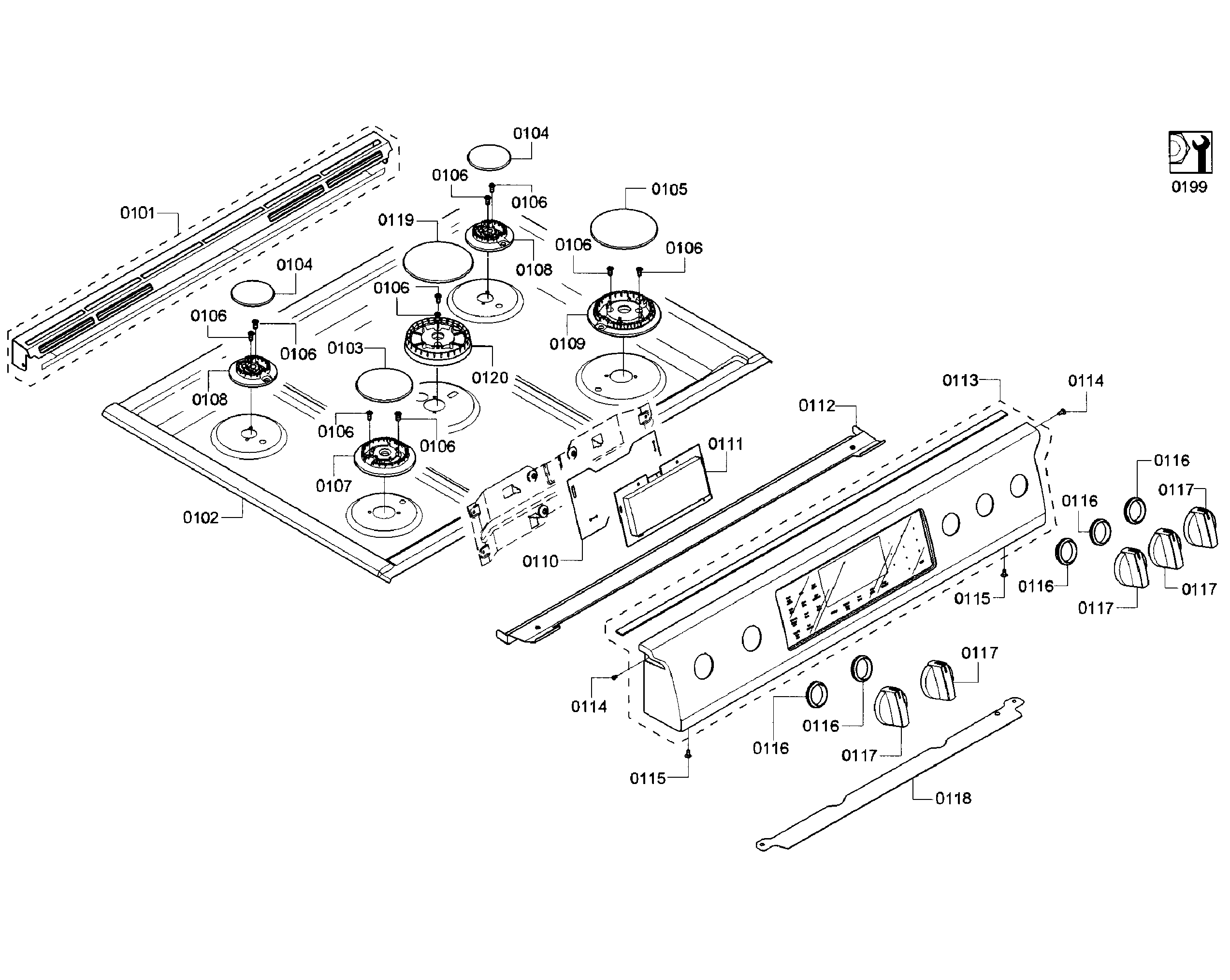 Cooktop asy