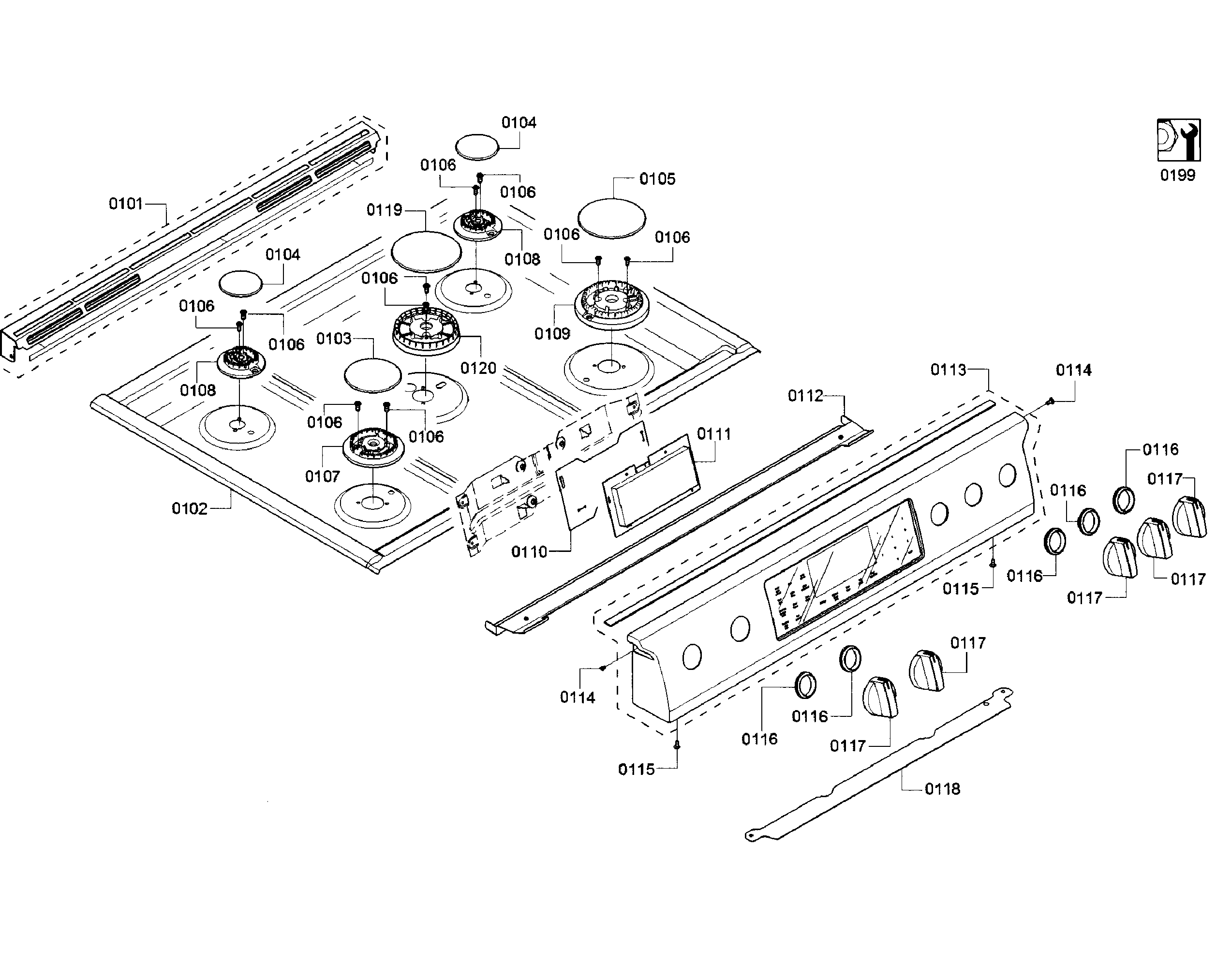 Cooktop asy